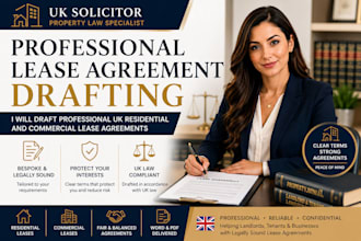 draft professional UK residential and commercial lease agreements