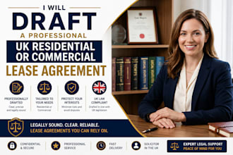 draft a professional UK residential or commercial lease agreement
