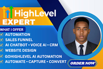 build gohighlevel ai chatbot, ghl voice ai and automation