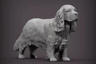 3d cad ,zbrush dog sculpt,animal tags model,stl dog statue,pet memorial 3d print