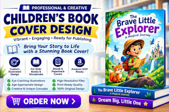 create book cover design, kdp ebook cover for modern publishing styles
