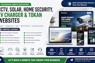 build cctv solar set home security system ev charger installation tookan website
