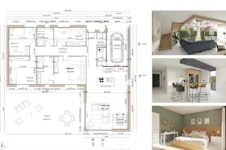 design house plans, 2d floor plans and architectural drawings