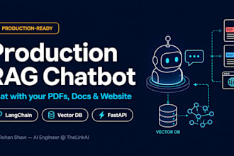 build a production rag chatbot with langchain, vector database and fastapi
