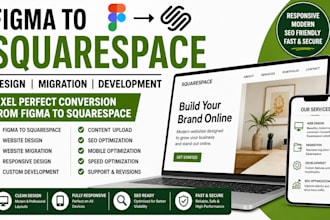 transfer convert figma to squarespace migration website design development