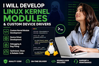 develop linux kernel modules and custom device drivers