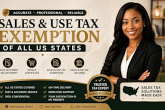 do sales tax exemption, resale certificate and seller permit for all US