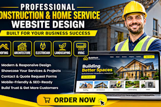 design construction roofing architecture electrician landscaping hvac website