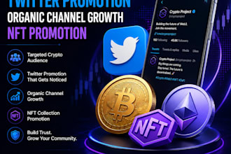 crypto marketing twitter promotion organic channel growth nft promotion