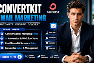 setup convertkit email marketing automation ai funnel sequence newsletter setup