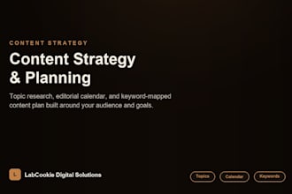 create a content strategy and editorial calendar for your brand