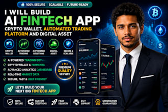 build ai fintech app, crypto wallet automated trading platform and digital asset