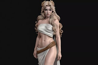 sculpt3d nsfw fantasy figurine,human miniature,3mf,couple stl toppers,resin mold