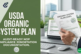 write your usda organic system plan, nop compliance