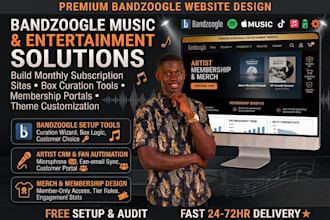 design bandzoogle music website entertainment website for music artist or career
