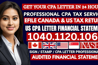 canada cpa letter, sign canada cpa letter, stamp canada cpa, profit loss