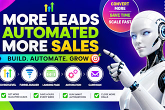 gohighlevel funnel builder landing page automation workflow campaign