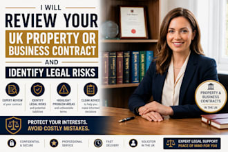 review your UK property or business contract and identify legal risks