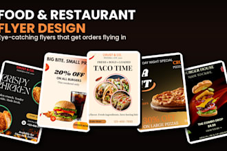 design professional restaurant menu and food flyers