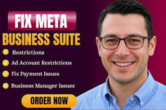 be meta business suite expert, fix meta pixel and restricted ads account