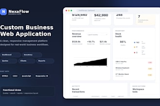 build a custom web application or business tool