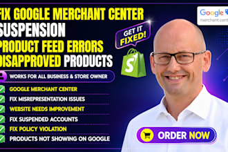 fix gmc and google ads suspension misrepresentation and product feed disapproval