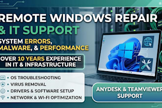 troubleshoot and fix windows system issues remotely