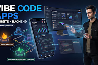 vibe code any concept and build your web app, debugging website, build saas mvp