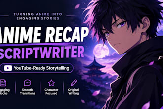 write engaging anime recap scripts for your youtube channel