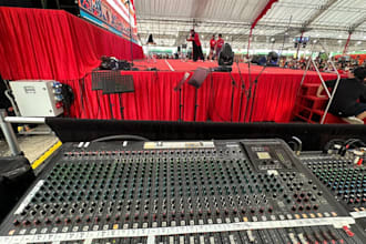 mix live event audio and provide professional sound engineering