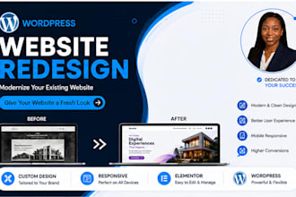 redesign your wordpress website with elementor