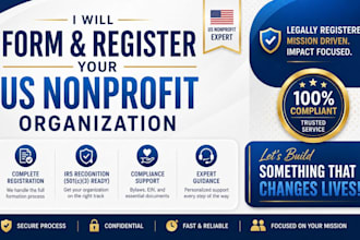 help you form and register your US nonprofit organization