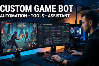 develop a custom game bot for automation and game tasks
