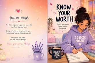 create a self love journal and self care ebook