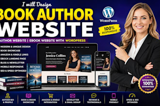 design book author website, author website, ebook website with wordpress