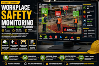 develop workplace safety monitoring with custom trained yolo computer vision ai