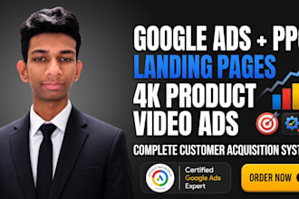 build your ppc ads, landing page and video ad funnel for small business
