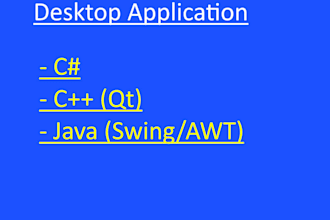 make a desktop application for you