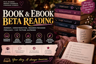 romantasy novel beta reader  fantasy  book with detailed manuscript feedback kdp