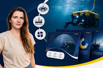 underwater robotics, offshore technology, rov pitch deck presentation design
