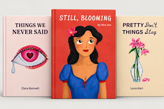 design charming hand illustrated book cover