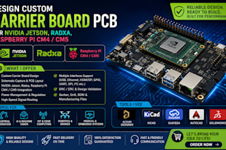 design custom carrier board pcb for nvidia jetson, radxa, raspberry pi cm4 cm5