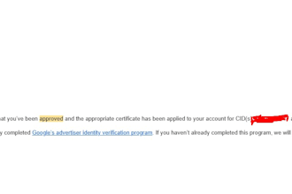 get google ads government documents and services certificate