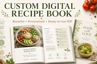 customize a healthy digital recipe book for you