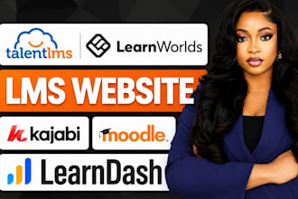 setup elearning course on talentlms, learnworlds, moodle, learndash, kajabi