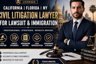 licensed california florida ny civil litigation lawyer for lawsuit immigration