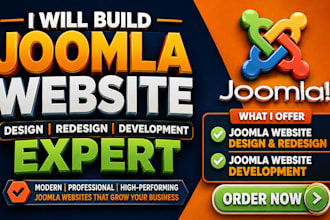 build joomla website design joomla redesign joomla website development expert