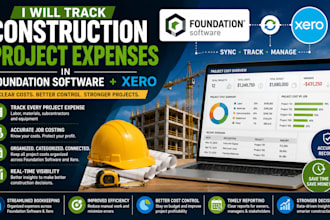 track construction project expenses in foundation software xero