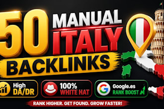 do provide 50 high da manual italy backlinks