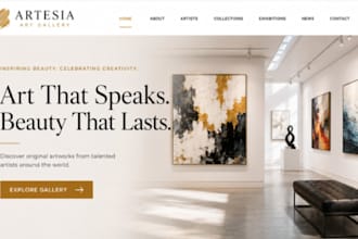 build wix art gallery website artist portfolio site wix art exhibition website